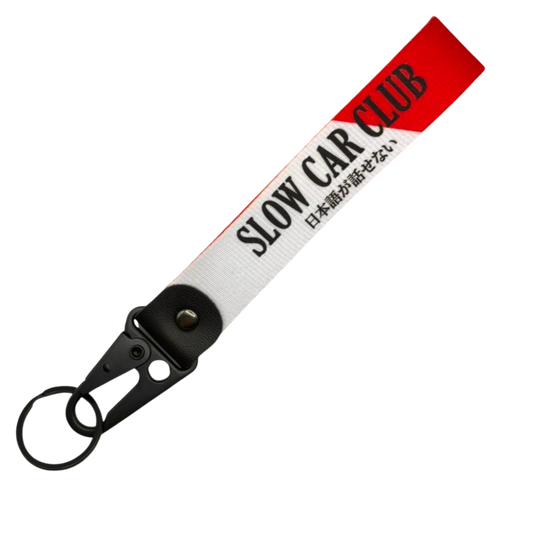 Slow car club avaimenperä punainen