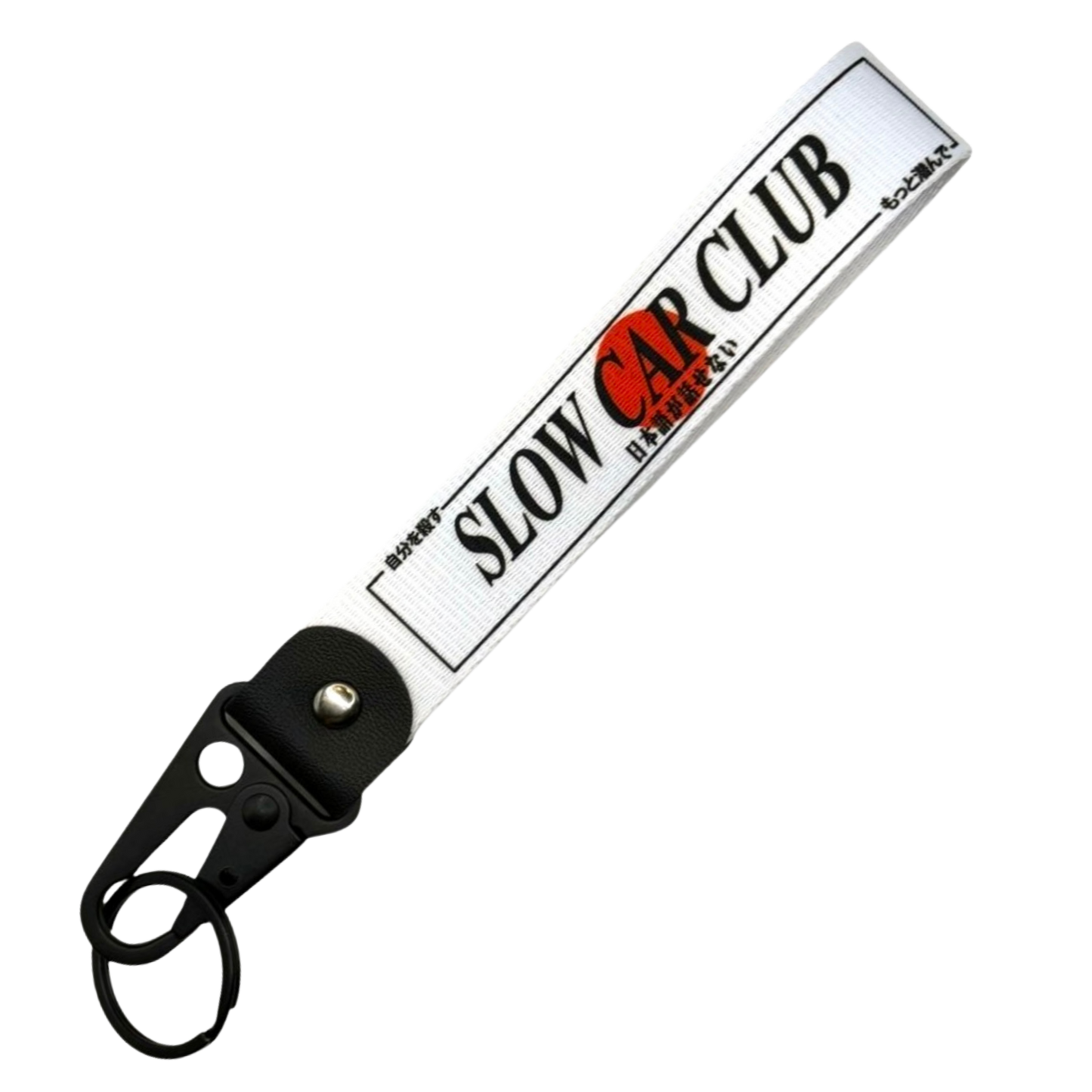 Slow car club avaimenperä valkoinen